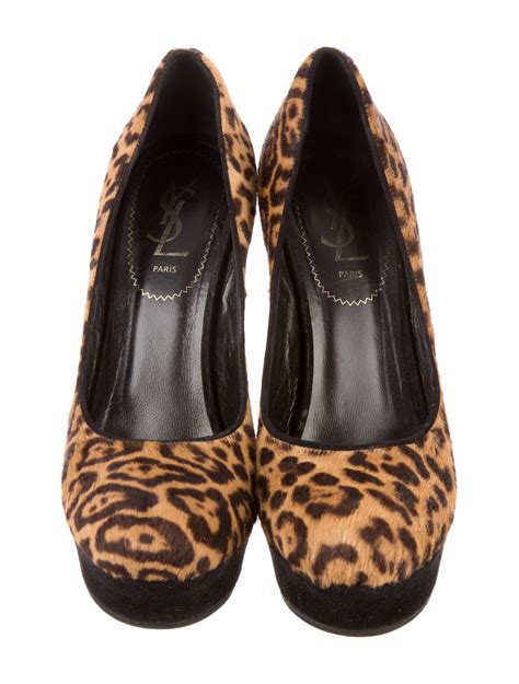 yves saint laurent leopard shoes